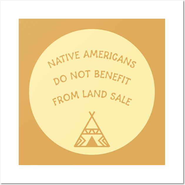 Native Americans - Land Back Wall Art by Football from the Left